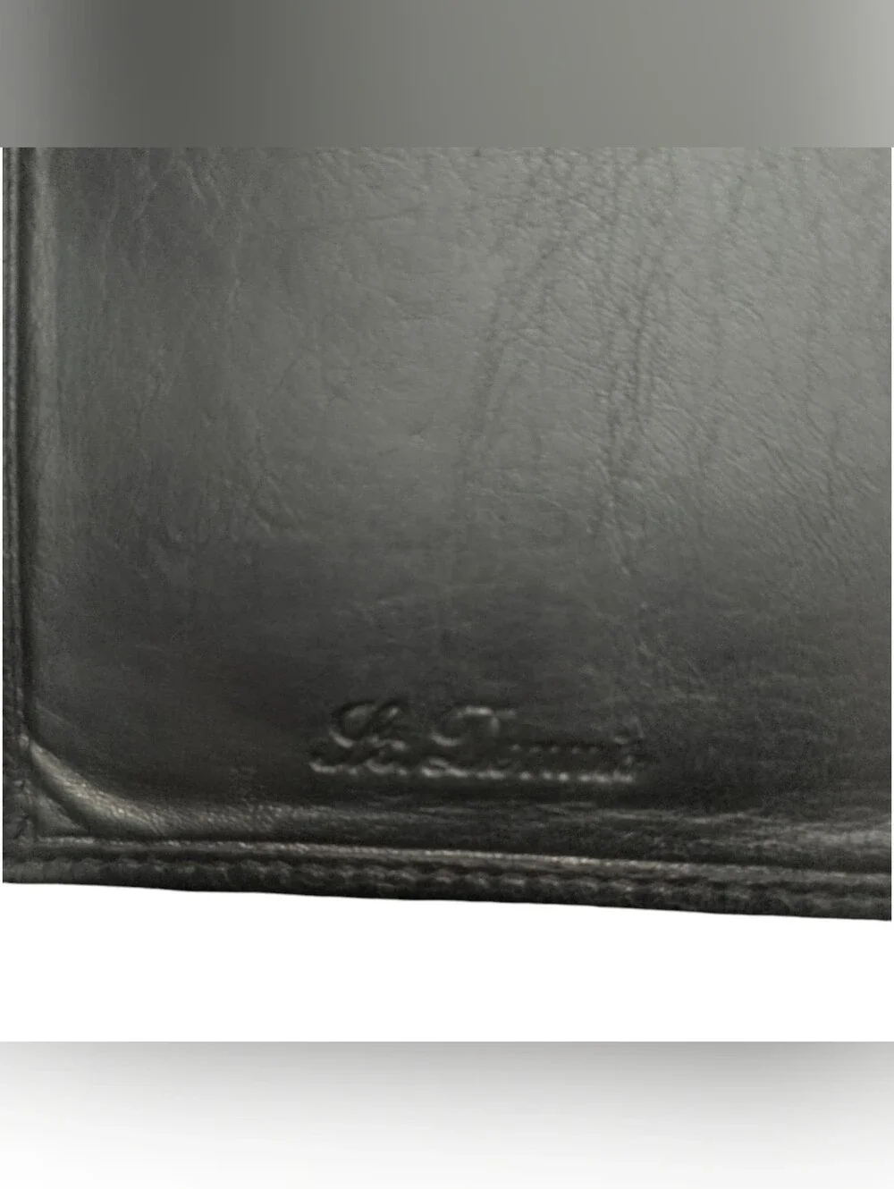 Leather Passport Holder for Men - Black